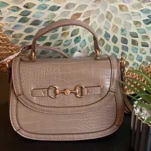 Anne Klein Marni Oatmeal Cross Body Bag